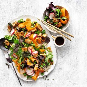 Teriyaki Tofu Asian Salad with the Celebrate Health Teriyaki Recipe Base