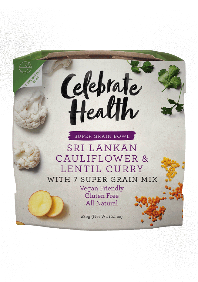 Celebrate Health Sri Lankan Cauliflower & Lentil Curry Super Grain Bowl Image