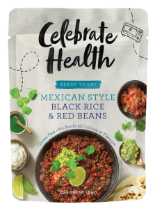 Celebrate Health Ready-to-Eat Range: Mexican Style Black Rice & Red Beans